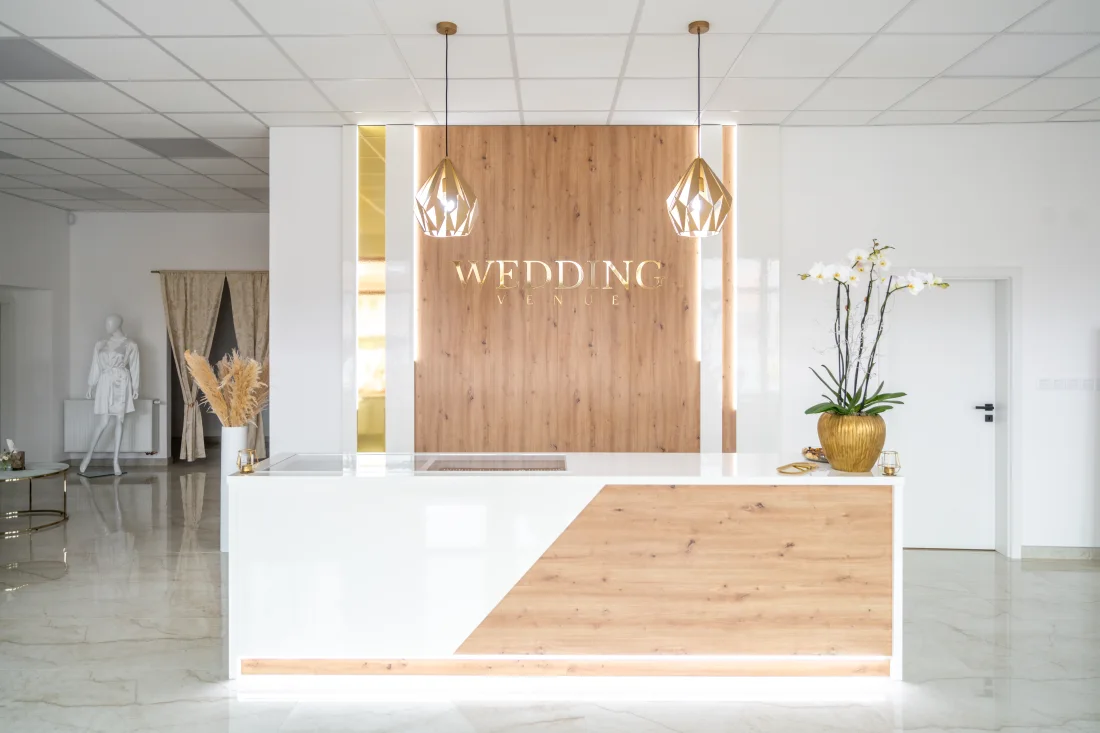Interiér svatebního salonu Wedding Venue ve Velkém Meziříčí